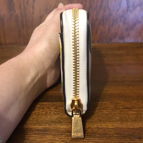 NWT-Kate Spade-Morgan-LemonπToss Embellished Zip-Around Continental Wallet-$210 - Picture 4 of 10